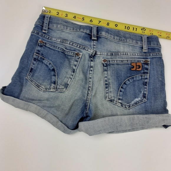 JOE'S High Waisted Cuffed Denim Shorts W26 - Picture 3 of 8